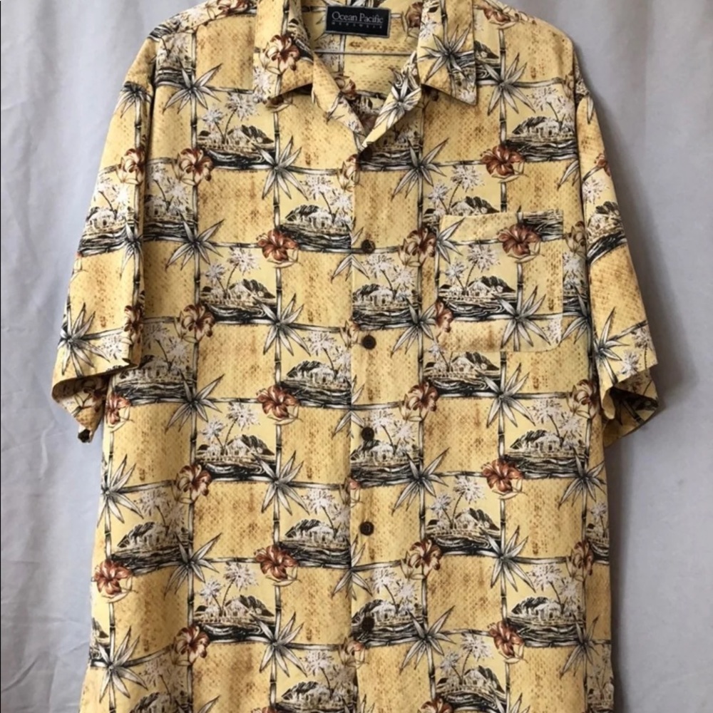 Ocean Pacific menswear Hawaiian shirt